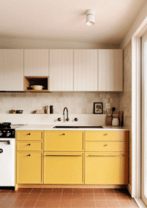 Moderne köök kollane