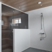 Toonitud klaasist saunaklaasid