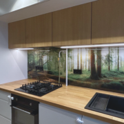 Digitrükiga taustaklaas trepiklaas soones