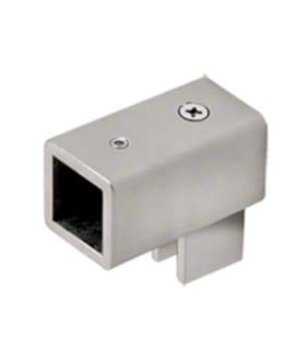 pööratav U-kujuline kronstein, harjatud nikkel, klaasile 6–8 mm, ruudukujulisele tugitalale