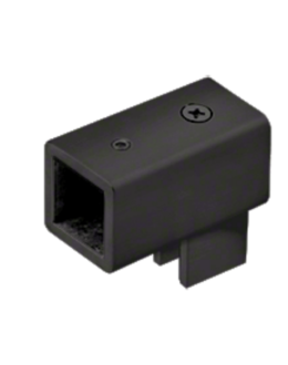 pööratav U-kujuline kronstein, matt must, klaasile 6–8 mm, ruudukujulisele tugitalale