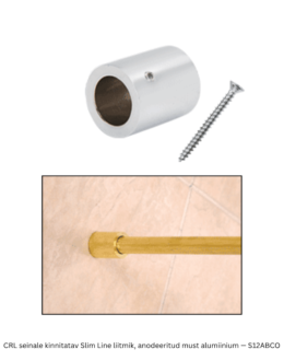 seinale kinnitatav Slim Line liitmik, satiinkroom