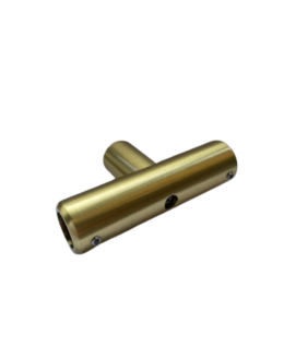 tugitala T-kujuline kronstein, satiinmessing