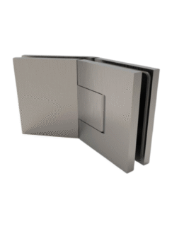 reguleeritav harjatud niklist 135° klaas-klaas dušiukse hing, katteplaadid