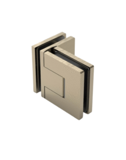 reguleeritav harjatud pronksist 90° klaas-klaas dušiukse hing, katteplaadid