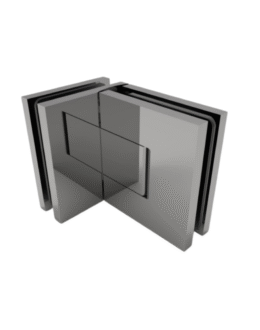 reguleeritav poleeritud kroomist 90° klaas-klaas dušiukse hing, katteplaadid