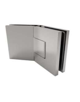 reguleeritav poleeritud kroomist 135° klaas-klaas dušiukse hing, katteplaadid