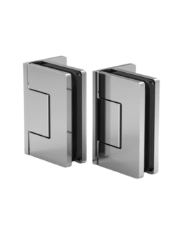 Santos dušiukse hing klaas–sein 90° – kroomitud läikiv