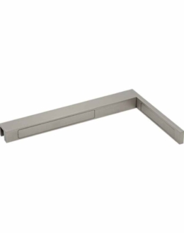 dusinurga klaasi tugi klaas sein 8 10mm klaas vasak kasi 90o harjatud matt nikkel