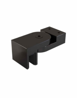 dusiseina fiksaator toru kinnitus klaasile regul nurk harjatud matt must pvd