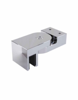 dusiseina fiksaator toru kinnitus klaasile regul nurk poleeritud kroom