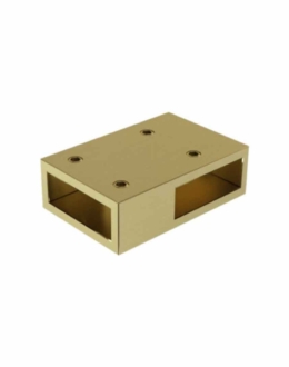 dusiseina fiksaator toru ristumismuhv harjatud matt messing pvd