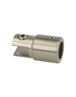 Lae külge kinnitatav toru–klaasi kinnitus F ø19mm roostevaba terase ilmega 8 10mm