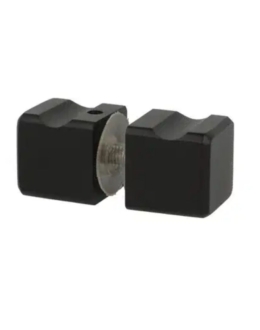 Uksenupp _Oslo II_ 25x25mm must 6 12mm