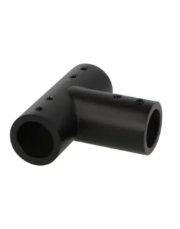 T-kujuline ühenduskolmik kolmele torule F ø19mm must