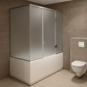 Matistatud klaasist dušinurk