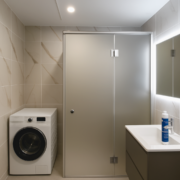 Matistatud klaasist dušinurk