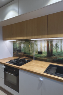 Digitrükiga taustaklaas